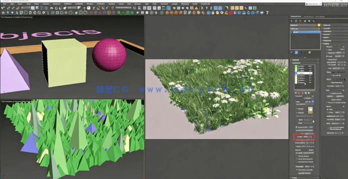 3DsMax中Forest Pack Pro草木植物制作大师班视频教程(图2) 3DsMax中Forest Pack Pro草木植物制作大师班视频教程(图2)