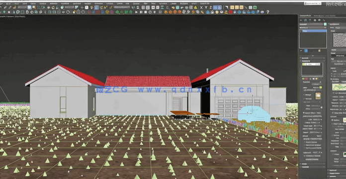 3DsMax中Forest Pack Pro草木植物制作大师班视频教程(图4) 3DsMax中Forest Pack Pro草木植物制作大师班视频教程(图4)