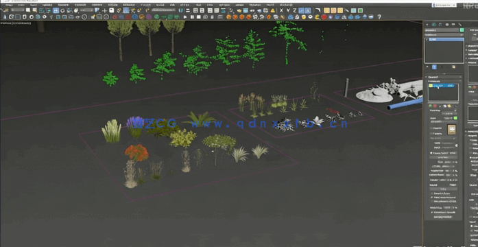 3DsMax中Forest Pack Pro草木植物制作大师班视频教程(图5) 3DsMax中Forest Pack Pro草木植物制作大师班视频教程(图5)