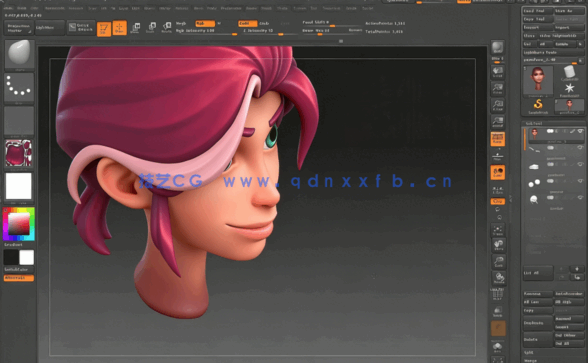 游戏女性角色完整制作实例视频教程 GUMROAD LEYLA HAND(图3)