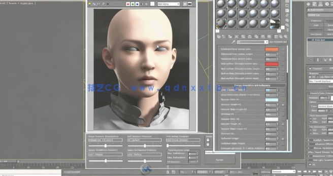 莫丽娜高级3D角色建模渲染动画视频教程 (图1)