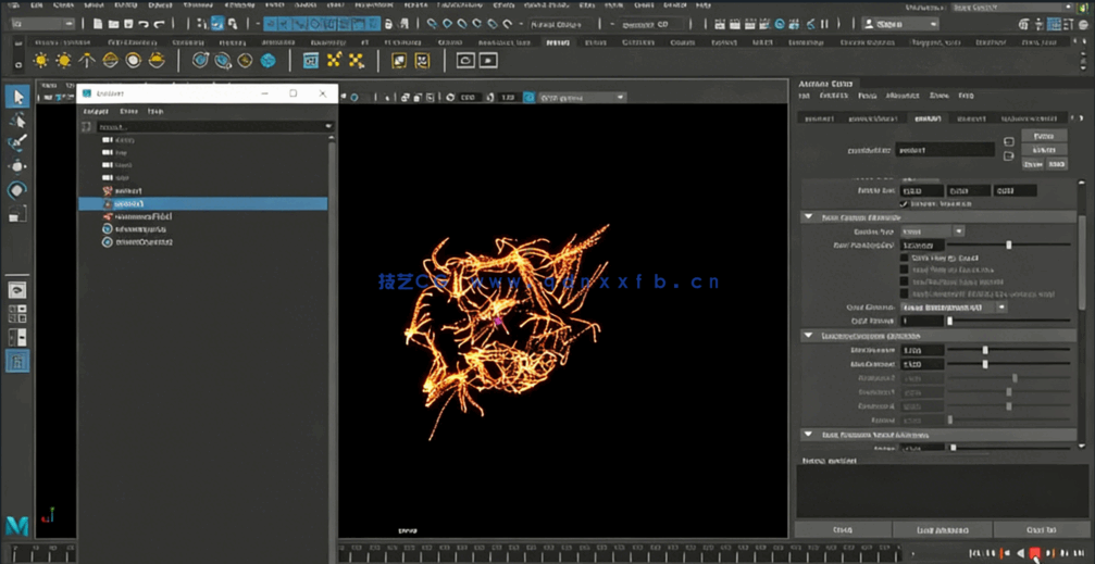 Maya中粒子系统核心技术训练视频教程(图2)