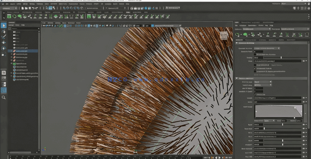 Maya中Xgen逼真人物角色面部与发型制作视频教程(图5) Maya中Xgen逼真人物角色面部与发型制作视频教程(图5)