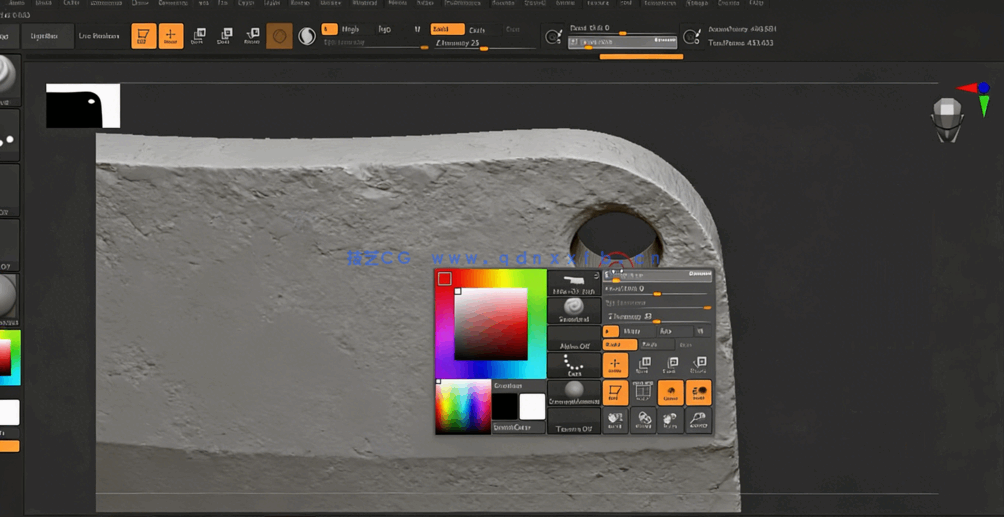 Maya Zbrush与Substance Painter游戏砍刀实例制作视频教程(图3) Maya Zbrush与Substance Painter游戏砍刀实例制作视频教程(图3)