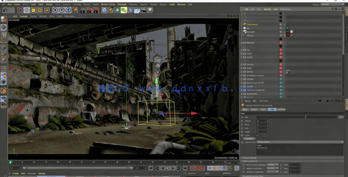 C4D与Octane《最后的告别》场景制作视频教程 附源文件(图4) C4D与Octane《最后的告别》场景制作视频教程 附源文件(图4)