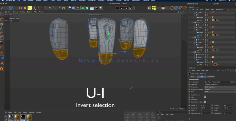 Cinema 4D制作3D蜘蛛机器人角色技术训练视频教程(图3) Cinema 4D制作3D蜘蛛机器人角色技术训练视频教程(图3)