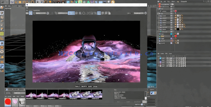 C4D与Redshift宇航员动画渲染技术视频教程(图2) C4D与Redshift宇航员动画渲染技术视频教程(图2)