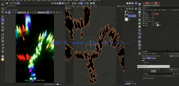 Cinema 4D与AE动画纹理Mograph驱动技术视频教程(图4) Cinema 4D与AE动画纹理Mograph驱动技术视频教程(图4)