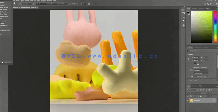 C4D抽线概念艺术微软作品实例制作视频教程 (图5)