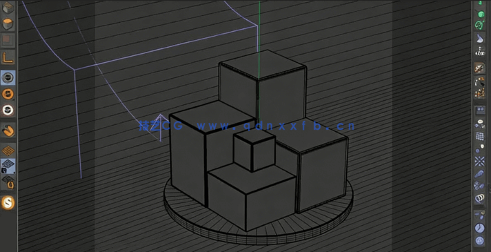 C4D与Redshift玻璃几何体循环动画制作视频教程(图4) C4D与Redshift玻璃几何体循环动画制作视频教程(图4)