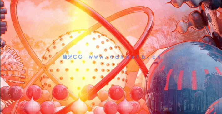 C4D与PS抽象几何NFT加密艺术创作训练视频教程(图2)