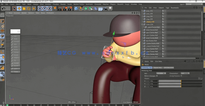 C4D卡通动画场景3D角色模型视频教程(图4) C4D卡通动画场景3D角色模型视频教程(图4)