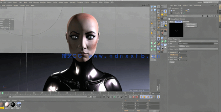 C4D科幻女性角色概念艺术设计工作流程视频教程 (图2) C4D科幻女性角色概念艺术设计工作流程视频教程 (图2)