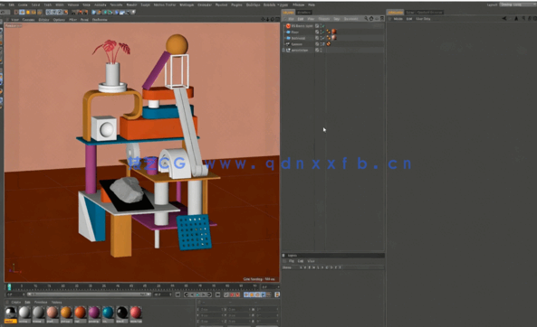 C4D图形动画设计核心技能训练视频教程(图2)