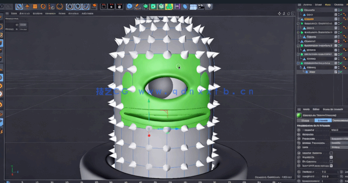 C4D Cinema 4D卡通角色创作完整实例训练视频教程(图3)