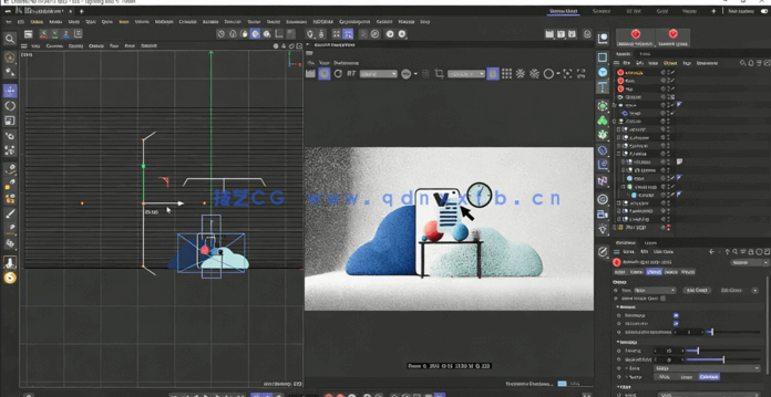 C4D与Redshift从2D草图到3D渲染技术视频教程(图3) C4D与Redshift从2D草图到3D渲染技术视频教程(图3)