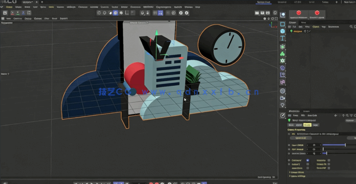 C4D与Redshift从2D草图到3D渲染技术视频教程(图5) C4D与Redshift从2D草图到3D渲染技术视频教程(图5)