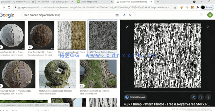 C4D与Octane逼真自然树场景实例制作视频教程(图7) C4D与Octane逼真自然树场景实例制作视频教程(图7)
