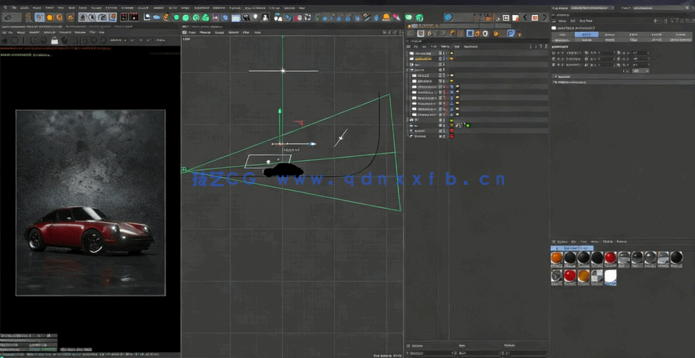 C4D与Octane汽车可视化渲染技术视频教程(图3) C4D与Octane汽车可视化渲染技术视频教程(图3)
