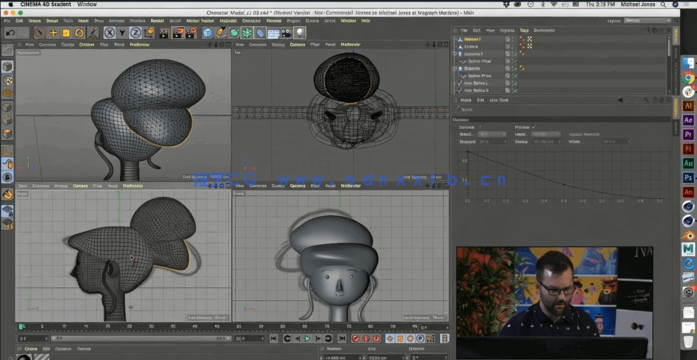 Cinema 4D角色从建模到绑定动画完整技术视频教程(图3)