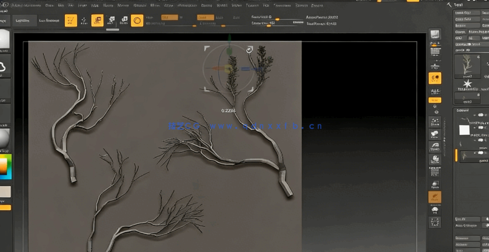 Maya和Zbrush风吹树叶游戏资产完整制作流程视频课程(图4) Maya和Zbrush风吹树叶游戏资产完整制作流程视频课程(图4)