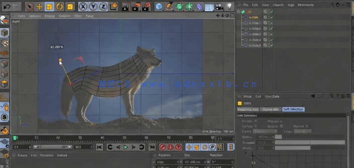 Cinema 4D低聚狐狸模型实例制作视频教程(图4) Cinema 4D低聚狐狸模型实例制作视频教程(图4)