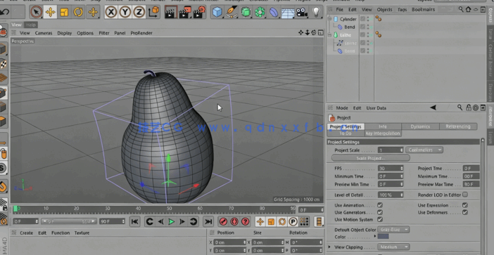 C4D样条线建模技术基础训练视频教程 (图3) C4D样条线建模技术基础训练视频教程 (图3)