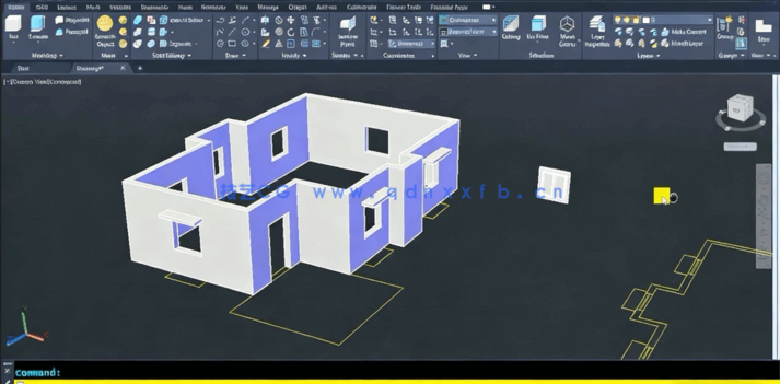 Autocad 2D绘图和3D建模核心技术视频教程(图3) Autocad 2D绘图和3D建模核心技术视频教程(图3)