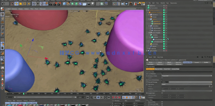 C4D中X-Particles粒子插件核心技能指南视频教程(图6) C4D中X-Particles粒子插件核心技能指南视频教程(图6)