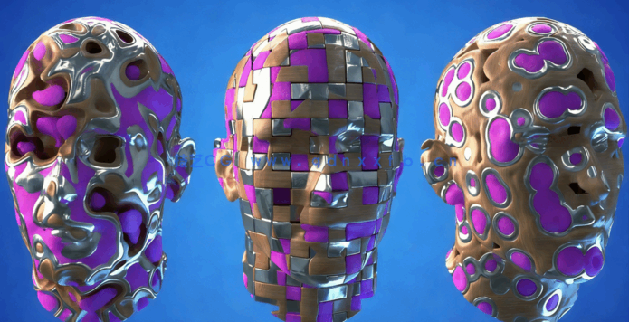 C4D超酷聚合消散艺术特效实例训练视频教程 (图2) C4D超酷聚合消散艺术特效实例训练视频教程 (图2)