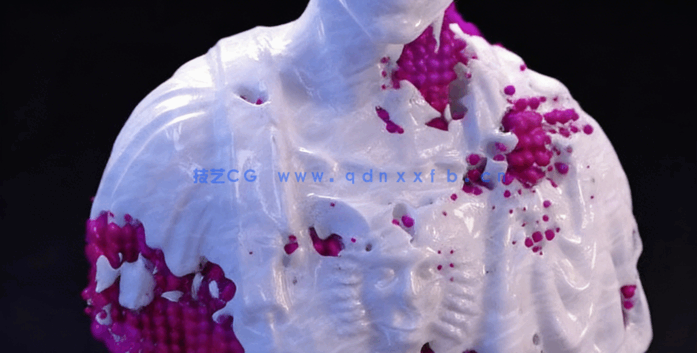 C4D超酷聚合消散艺术特效实例训练视频教程 (图3) C4D超酷聚合消散艺术特效实例训练视频教程 (图3)