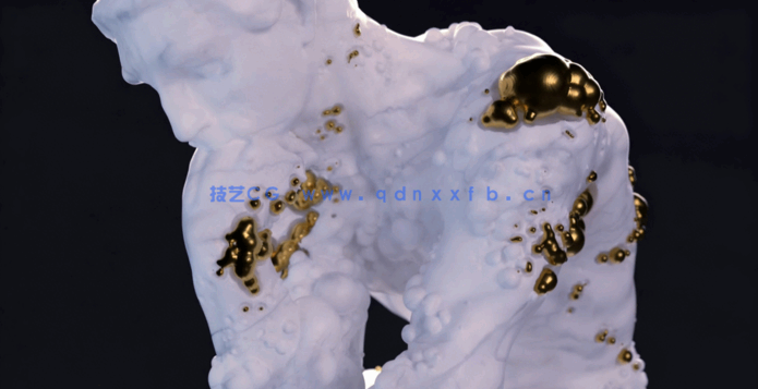 C4D超酷聚合消散艺术特效实例训练视频教程 (图4) C4D超酷聚合消散艺术特效实例训练视频教程 (图4)