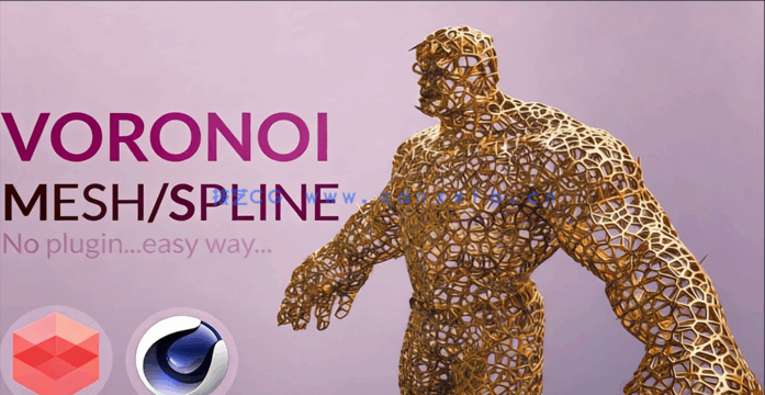 C4D中Redshift快速制作人物多边形特效视频教程 (图1)