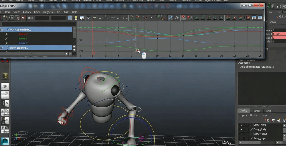 Maya人物角色分层动画大师级课程视频教程(图6) Maya人物角色分层动画大师级课程视频教程(图5)