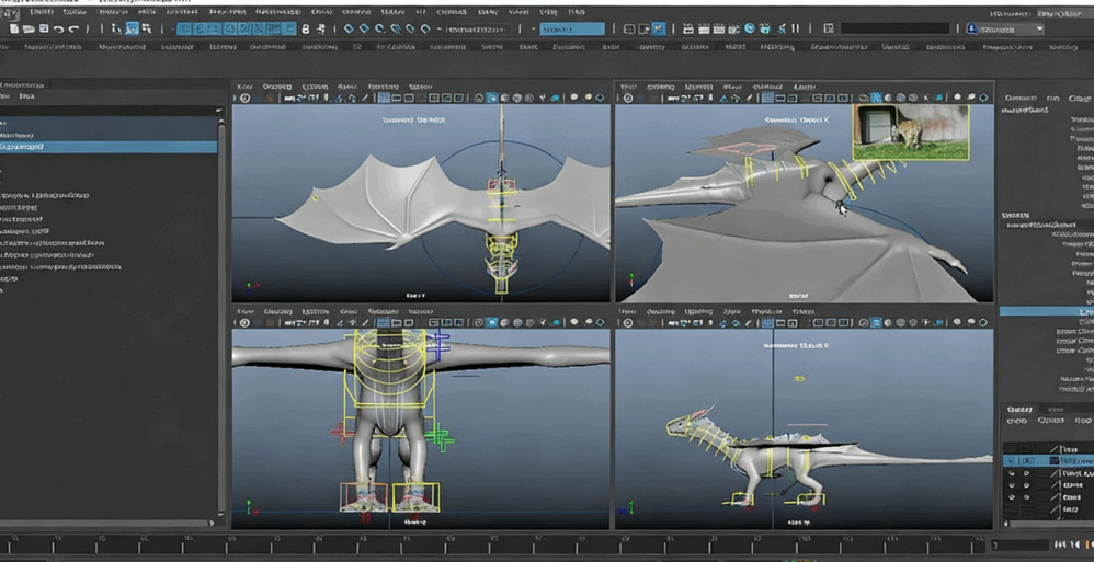 Maya巨龙行走周期动画实例制作训练视频教程(图2) Maya巨龙行走周期动画实例制作训练视频教程(图2)