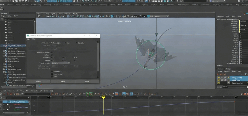 Maya巨龙行走周期动画实例制作训练视频教程(图6) Maya巨龙行走周期动画实例制作训练视频教程(图6)