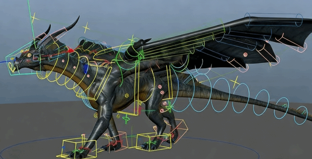 Maya巨龙行走周期动画实例制作训练视频教程(图7) Maya巨龙行走周期动画实例制作训练视频教程(图7)