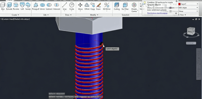 AutoCAD三维建模核心技术训练视频教程 (图5) AutoCAD三维建模核心技术训练视频教程 (图5)