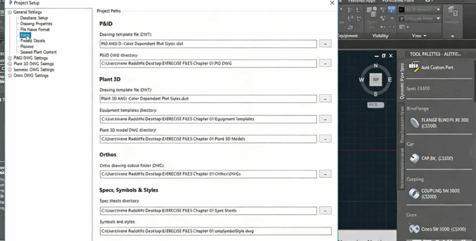AutoCAD Plant 3D基础核心训练视频教程之项目管理(图4) AutoCAD Plant 3D基础核心训练视频教程之项目管理(图4)