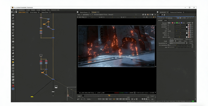 Houdini酷炫角色奔跑飞驰都市特效制作视频教程(图2) Houdini酷炫角色奔跑飞驰都市特效制作视频教程(图2)
