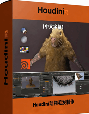 Houdini逼真动物毛发制作技术视频教程(图1) Houdini逼真动物毛发制作技术视频教程(图1)