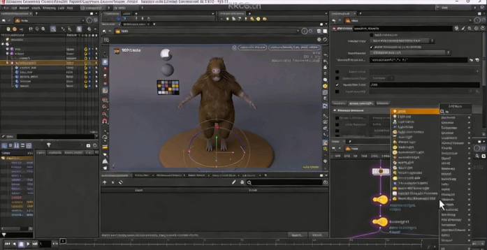 Houdini逼真动物毛发制作技术视频教程(图3) Houdini逼真动物毛发制作技术视频教程(图3)