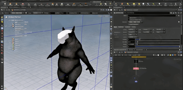 Houdini逼真动物毛发制作技术视频教程(图6) Houdini逼真动物毛发制作技术视频教程(图6)