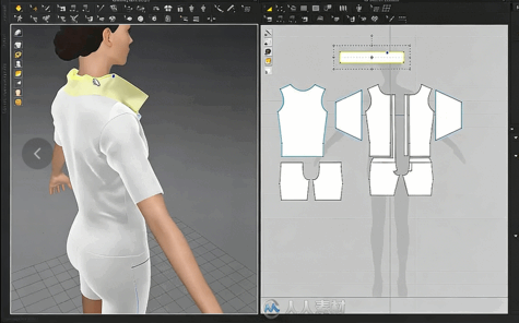 Marvelous Designer与Zbrush女性服装与背包制作视频教程(图4) Marvelous Designer与Zbrush女性服装与背包制作视频教程(图4)