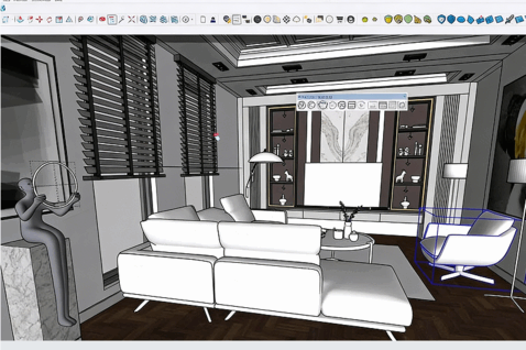 【中文字幕】SketchUp与V-Ray 7逼真室内渲染技术视频教程(图2) 【中文字幕】SketchUp与V-Ray 7逼真室内渲染技术视频教程(图2)