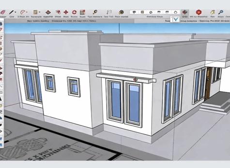SketchUp免费版基础技能训练视频教程(图6) SketchUp免费版基础技能训练视频教程(图6)