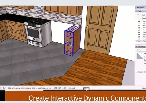 SketchUp Pro厨房设计技能训练视频教程(图1) SketchUp Pro厨房设计技能训练视频教程(图1)