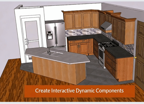 SketchUp Pro厨房设计技能训练视频教程(图2) SketchUp Pro厨房设计技能训练视频教程(图2)
