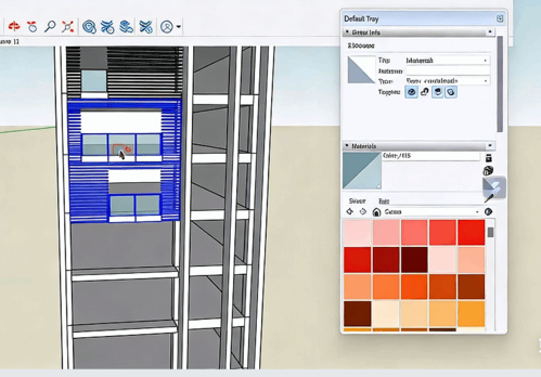 SketchUp建筑外立面建模设计训练视频教程(图3) SketchUp建筑外立面建模设计训练视频教程(图3)