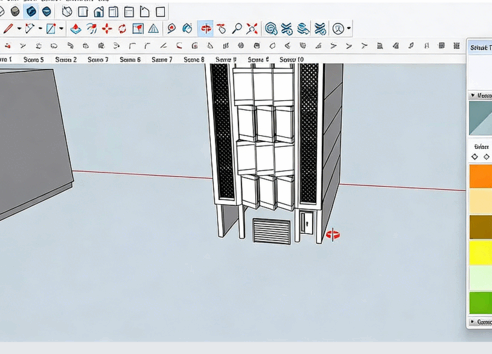 SketchUp建筑外立面建模设计训练视频教程(图4) SketchUp建筑外立面建模设计训练视频教程(图4)